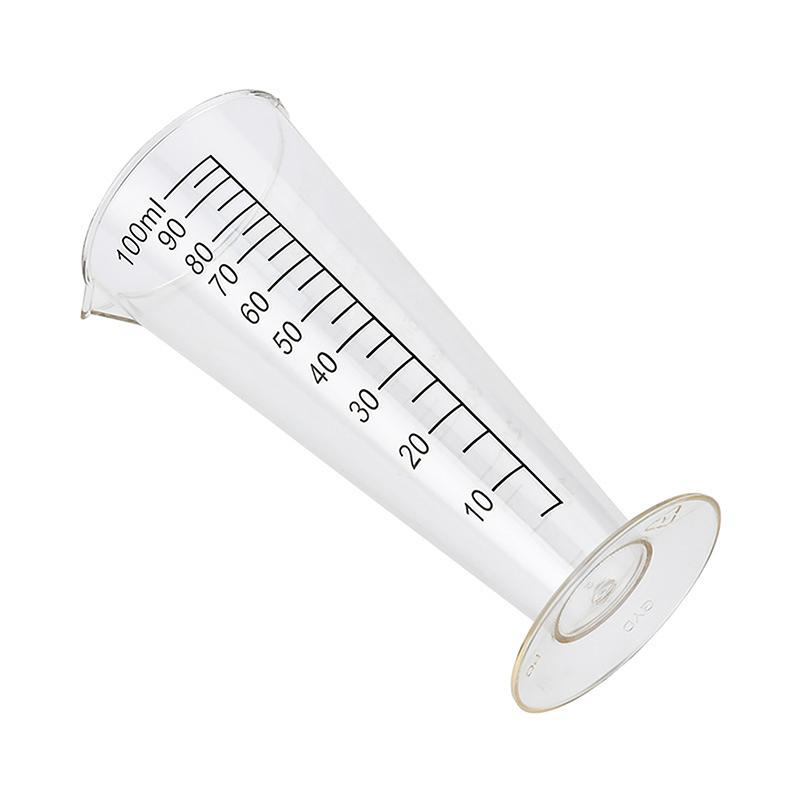 100 ml Akrylmålebeger av matkvalitet med skala - BPA-fritt, perfekt for kjøkken- og restaurantbruk