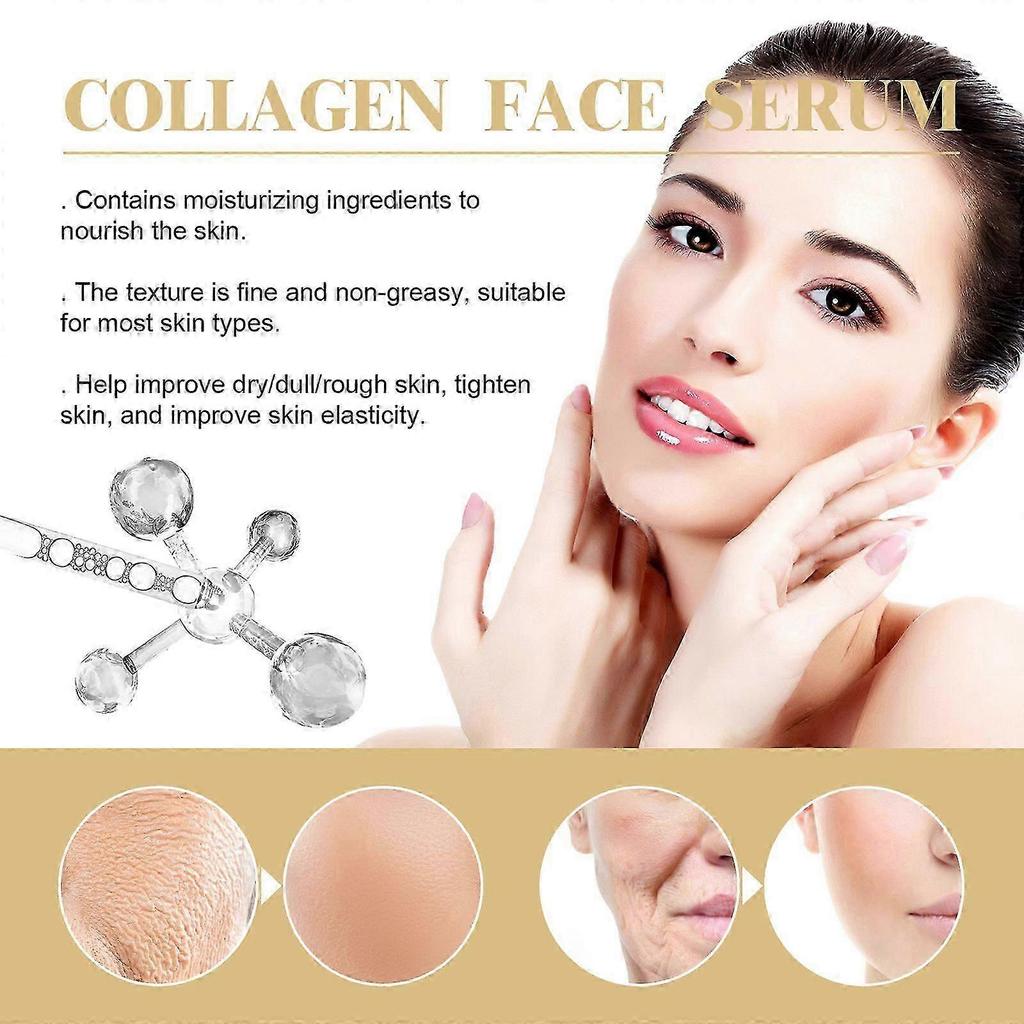 Revitalizing Collagen Face Serum for Radiant, Youthful Skin  Deep Hydration, Firming, Anti-Aging & Wrinkle Reduction with Glycerin & Nicotinamide