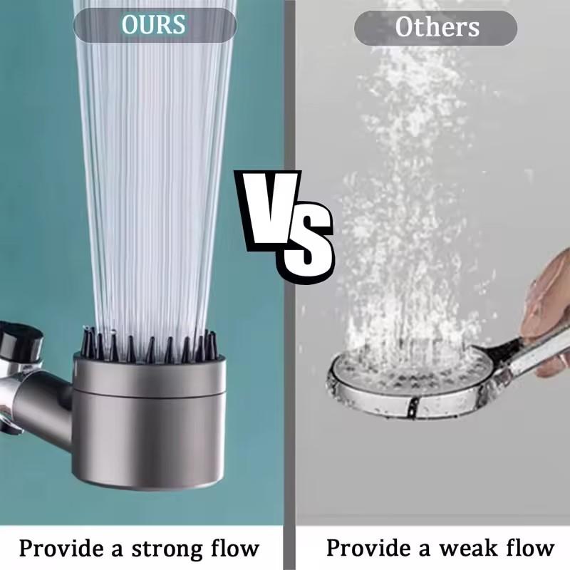 Massage Spa Pressurized Shower for Bathroom Accessories Three Level Adjustment Showerhead High Pressure Knobs Filter Shower Sets