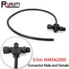 0.5m Waterproof M12 Sensor Connector Cable Double Head T-type NMEA2000 Adapter Connector NMEA 2000 Cables 50cm Ength Wiring