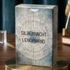 9*6cm Silbernacht Lenormand Karten, 76 Stück Vintage Ölgemälde Stil Wahrsagekarte Doppelt geprägt Tragbare Größe