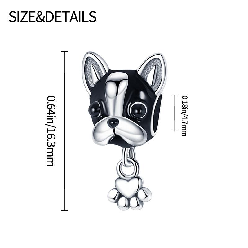Charms Perle Kupfer Shar-Pei Anhänger Passend für Armreif Armband Halskette DIY Schmuck