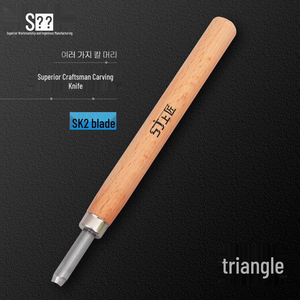Superior Craftsman Carving Knife Set: Curved, Flat, Round, Triangular, Needle Knives for Handmade Rubber Stamp Crafting