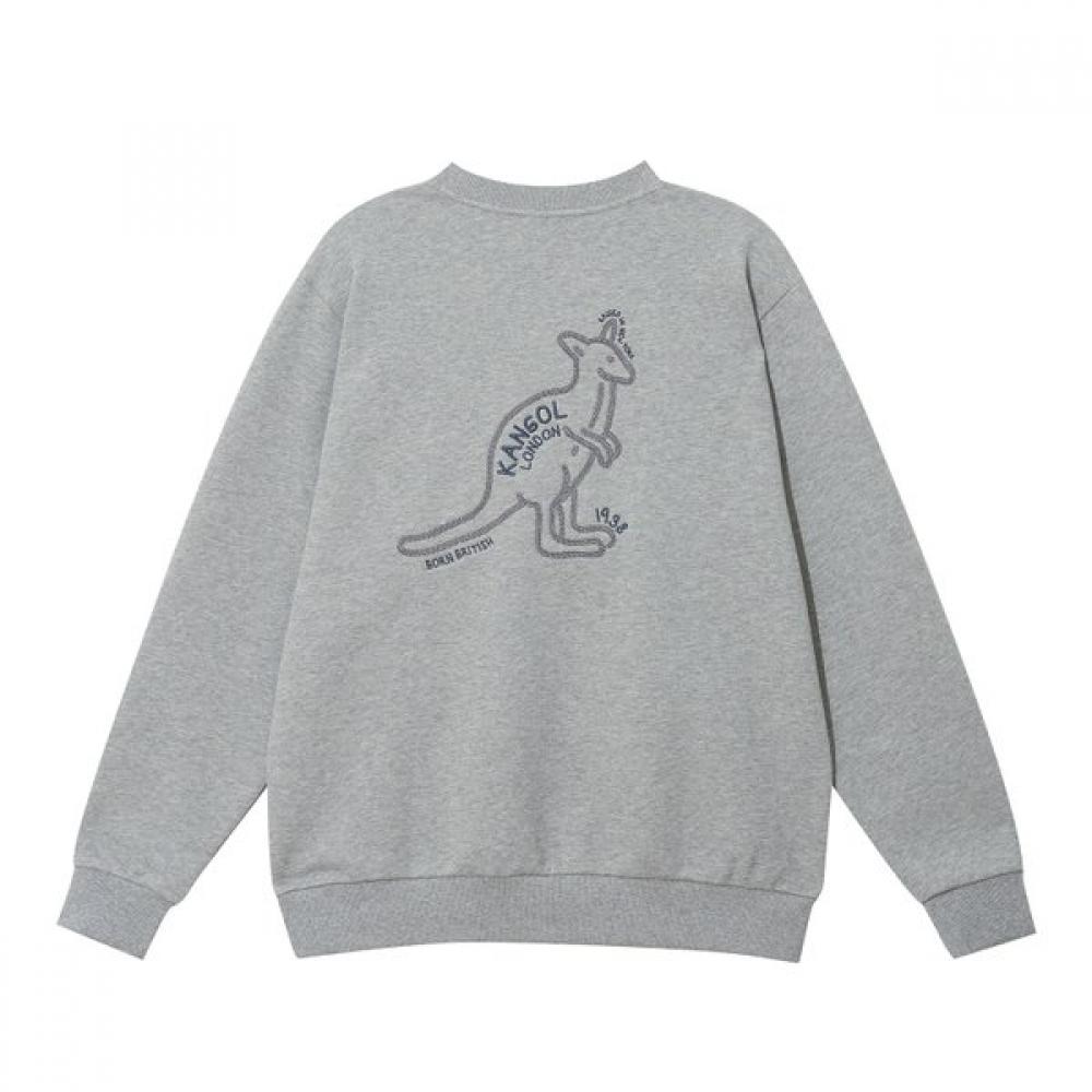 KANGOL Embroidery Sweatshirt Gray 1803