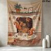 Storybook Art Pattern Wall Tapestry Aesthetic Wall Hanging Printed Fabric Blanket Decorative Tapestries for Bedroom Living Room Home Decor