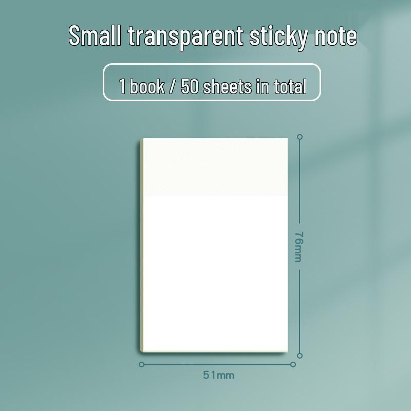 

PET Transparent Sticky Notes: Waterproof, Reusable Marking & Index Tabs