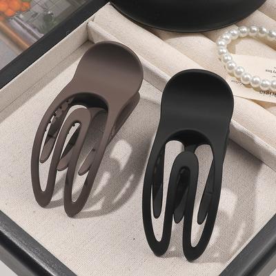 2Pcs Matte Hair Claws for Women, Large 3.4" Hair Clips for Thick Hair, Strong Hold Non-slip Jaw Clips, Hair Accessories