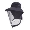 Herren Outdoor Mückenfestes Netz-Gesichtsabdeckung Fischerhut mit atmungsaktivem Polyester für Angeln Camping Wandern