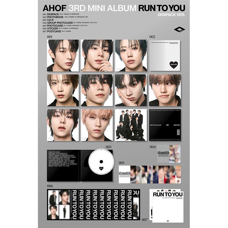 [Pre-order] AHOF 3rd Mini Album [RUN TO YOU] DIGIPACK Ver. (Online Benefit)