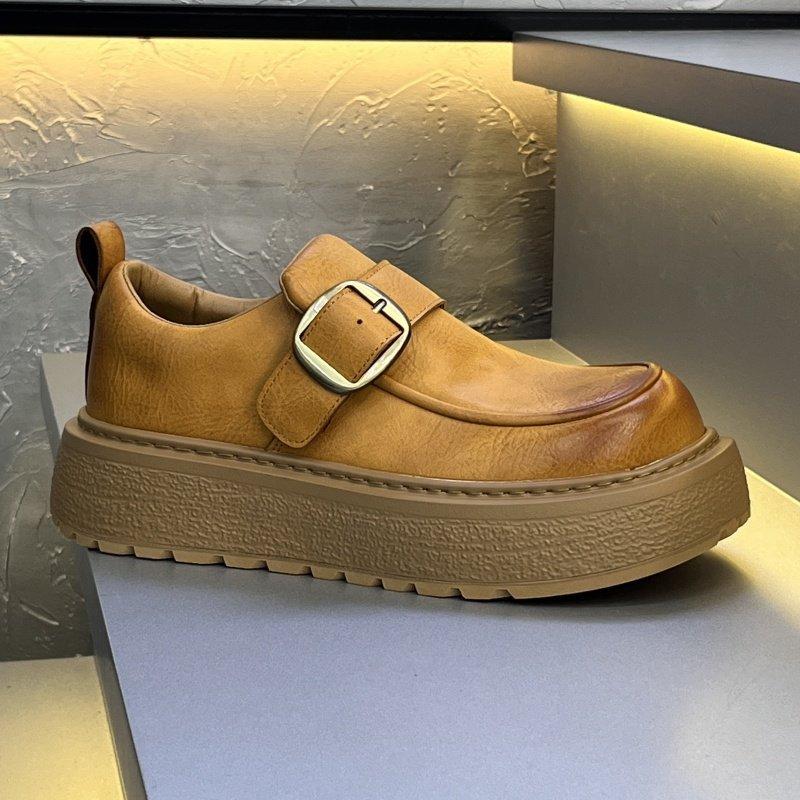 

Зимние ретро повседневные туфли на толстой подошве jk 38 leather shoe size верблюд