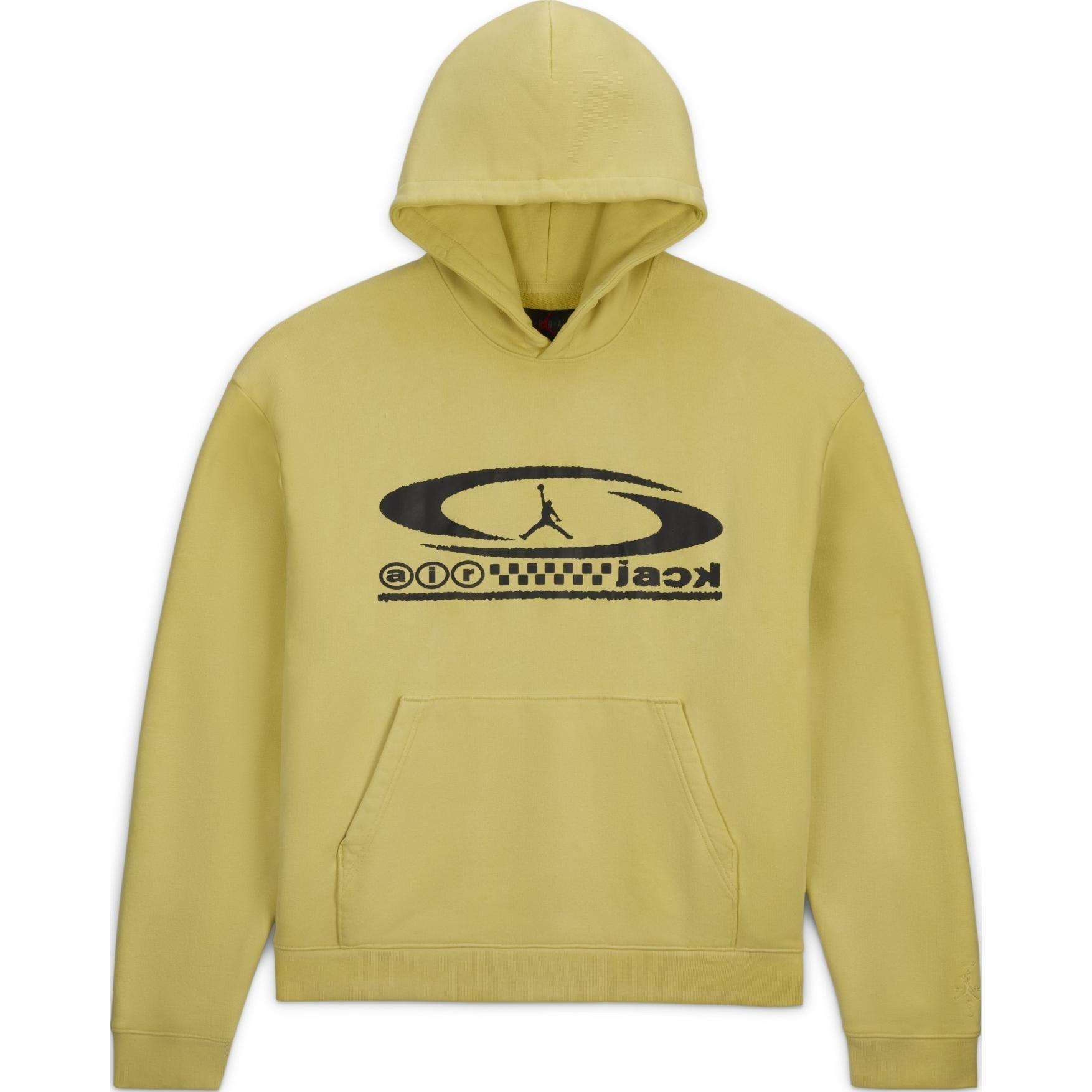 Air Jordan x Travis Scott Pullover Hoodie Asia Sizing Celery Men s FQ7822-308 M