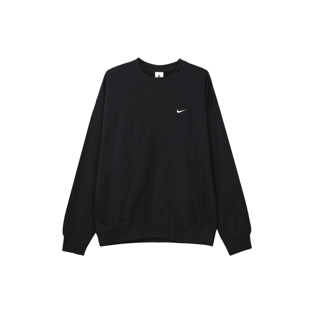 Nike Solo Swoosh Crew Neck Sweatshirt Men Tops Black DX0812-010