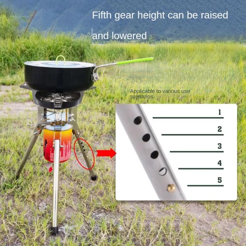 BRS-69 High Power Outdoor Portable Camping Stove Field Stove Cooker Windproof Adjustable Height Foldable Stove Cooking Accessory