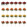 Vivid Artificial Flowers for Events Mums Outdoor, UV Resistant Fake Fall Chrysanthemums Decorative Plastic Dining Table Marigold Plant, Autumn Floral