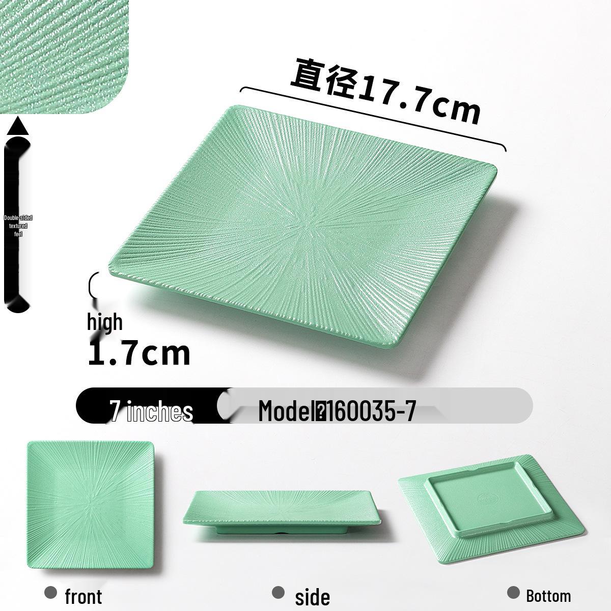 

Скандинавская меламиновая квадратная обеденная и сервировочная тарелка для барбекю или хот-пота