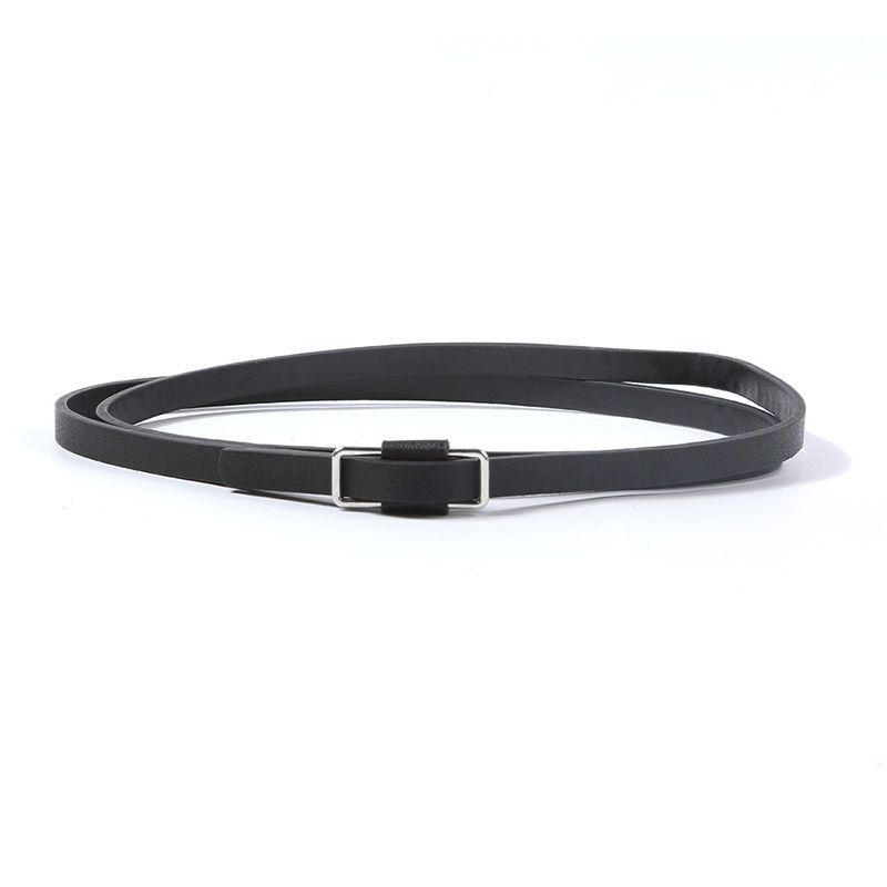 

Womens Modern Stylish Buckle Belt Available In Various Colors For Looks Trendy Model C Black