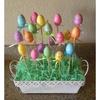 Easter Arts Craft Bonnet Decorations Egg Hunt  12 Pk 6cm Eggs Glitter