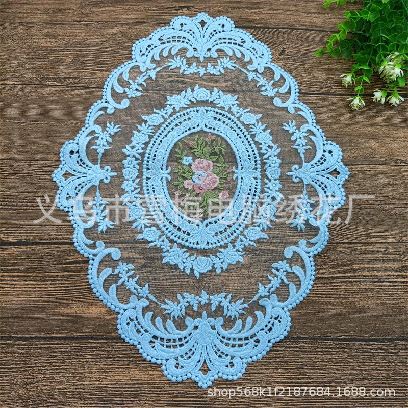 Tischset im nordischen Stil, bestickte Tischdecke, dekoratives Tischset, Heimdekoration, Esstisch, Retro-Spitze, Couchtischset