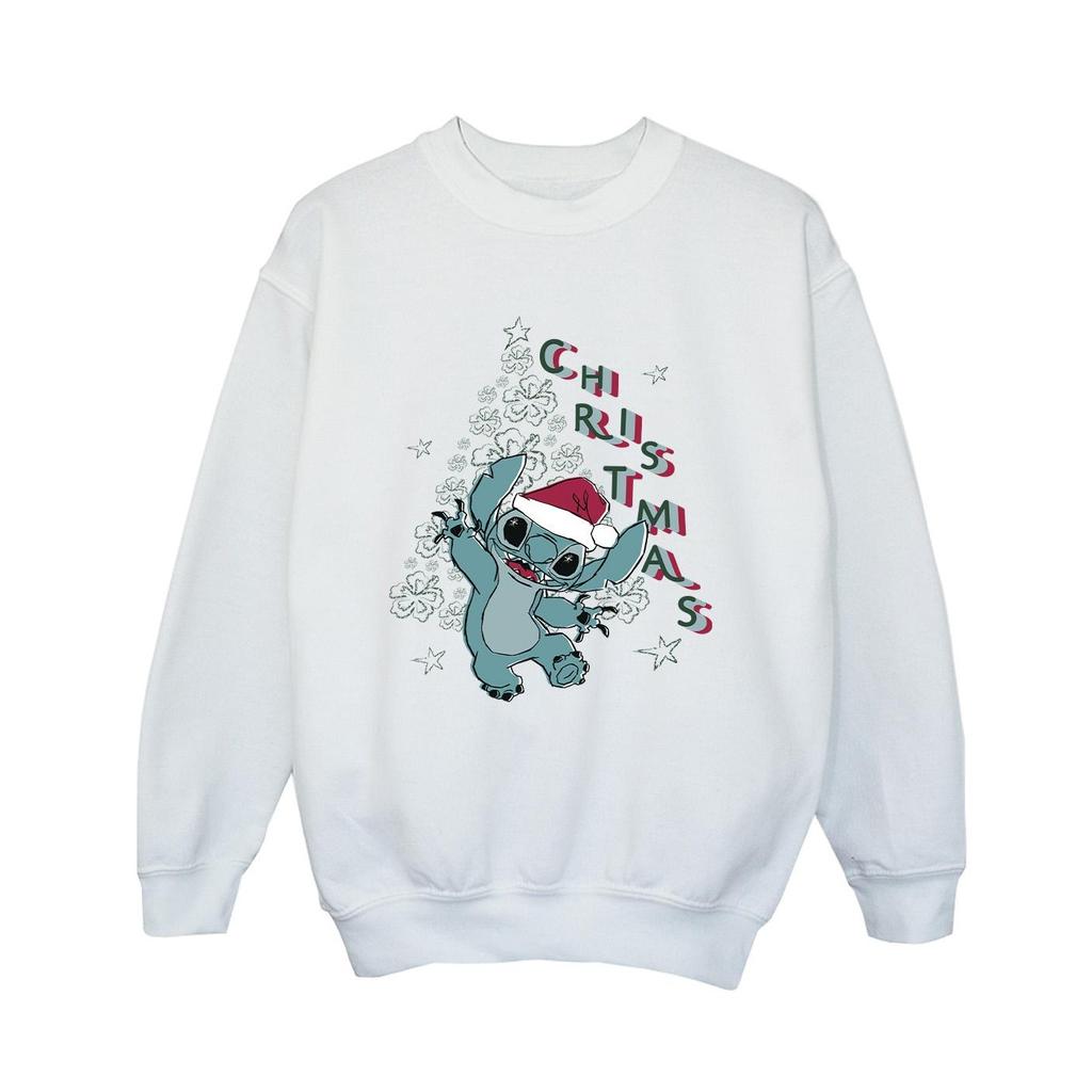 Lilo & Stitch Boys Disney Tree Christmas Sweatshirt