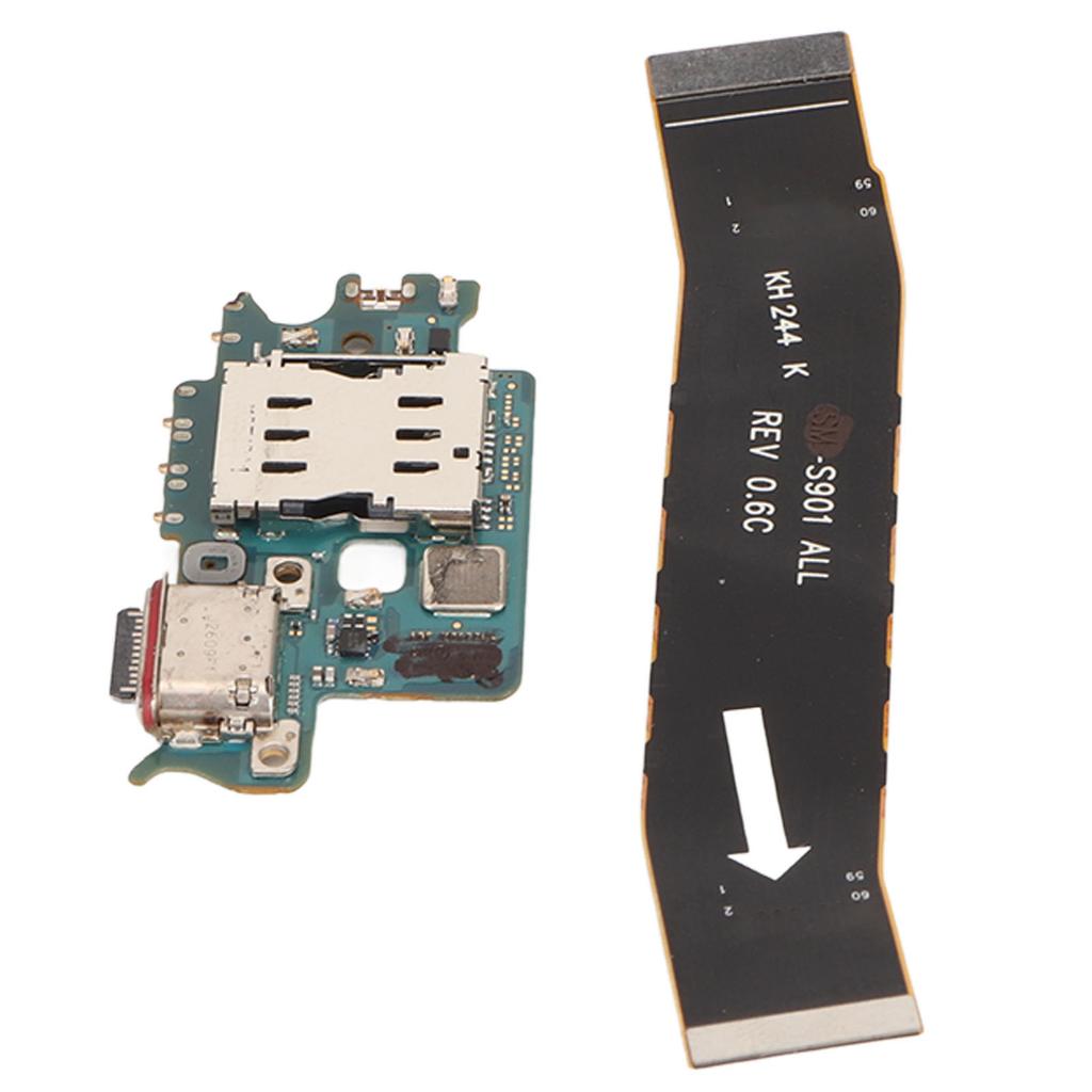 Charging Port Dock Connector PCB USB C Dock Connector Flex Cable Repair Part for Samsung S22 SM S901