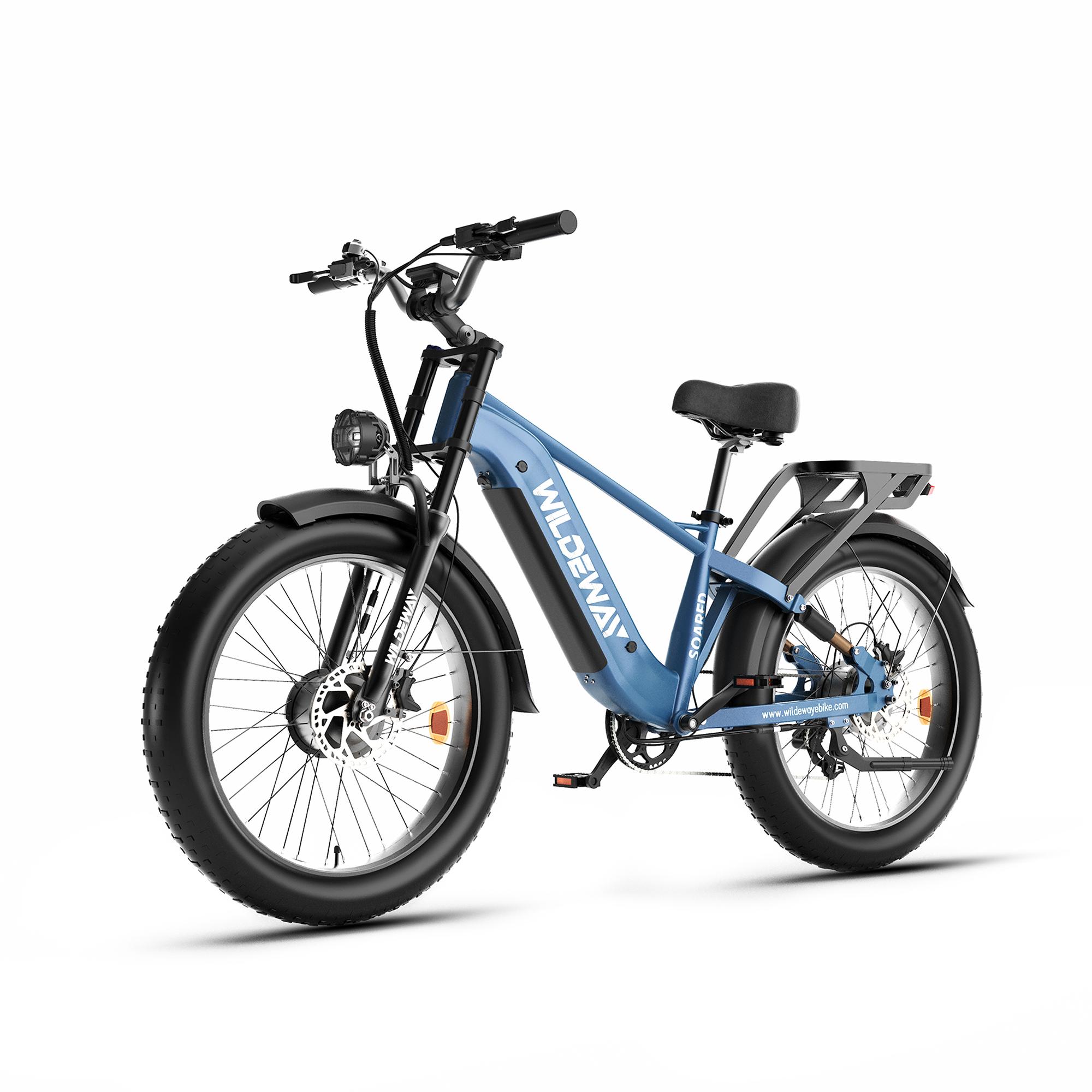 WILDEWAY Soared Max Elektrofahrrad mit zwei Motoren, 48V 30Ah Akku blau