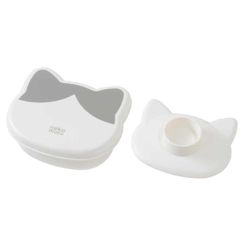 OSK Antibacterial Onigiri Case Nekomusu Cat-Shaped Rice Ball Easy Make Gray Hachiware NEK LS-22