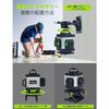 POXITY Green Laser Level, 4x360 16-Line Full-Line Laser Level, High Brightness, High Precision, Automatic Correction, Receiver Compatible, Remote Con