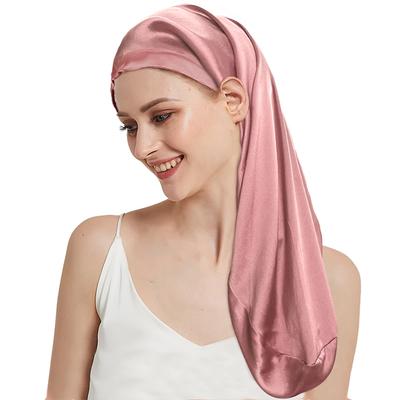 Seiden-Schlafhaube für langes, süßes Seiden 25 Verstellbare Größe mit Haaren Verhindert Schlaffrisur und Spliss Beliebtes Geburtstagsgeschenk für Tagesgeschenk Rosa [JUYEE] 100% Haar,