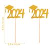 10Pcs Graduation Cake Decorations Cupcake Toppers 2025 Grad Party Supplies Graduation Dessert Picks School Ceremony Cake