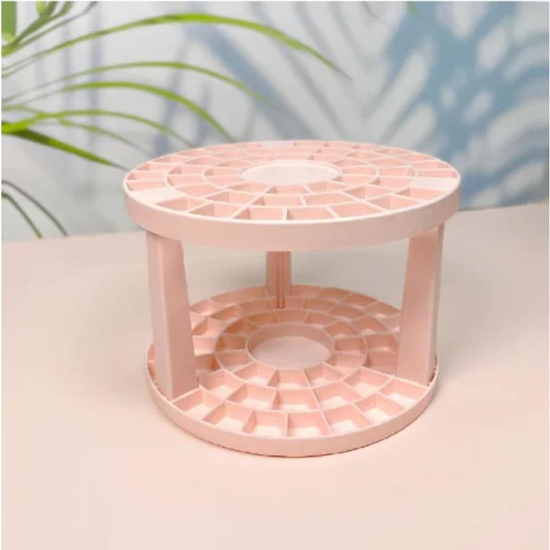 

Хранение кистей для макияжа Многофункциональный держатель для косметических кистей большой емкости Подставка для сушки на воздухе Легкий и простой в установке розовый