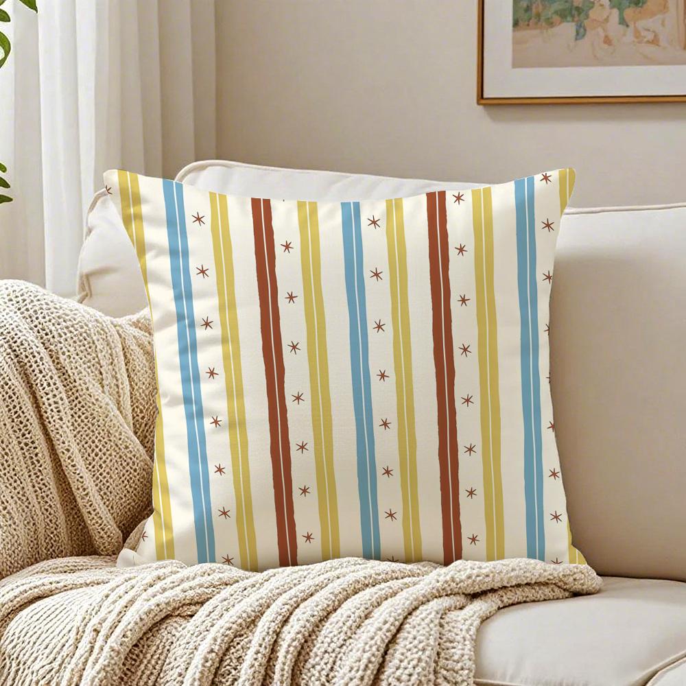 Modern Art AAriana Martin New British Pattern Cushion Cover Linen Pillowcase Soft for Sofa Bed Home Room Decor