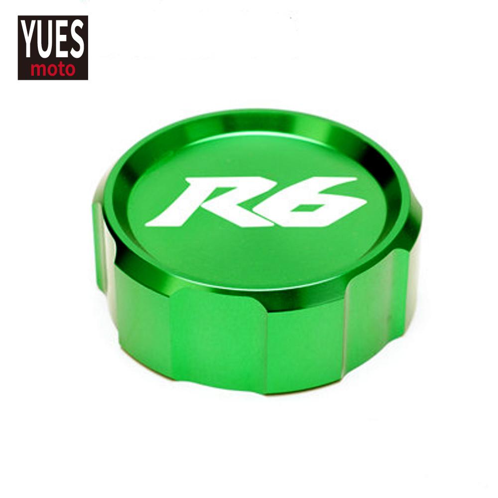 Motorcycle Accessories Front & Rear Brake Reservoir Fluid Cover For Yamaha YZF R6 2009- 2015 2016 2017 2018  
