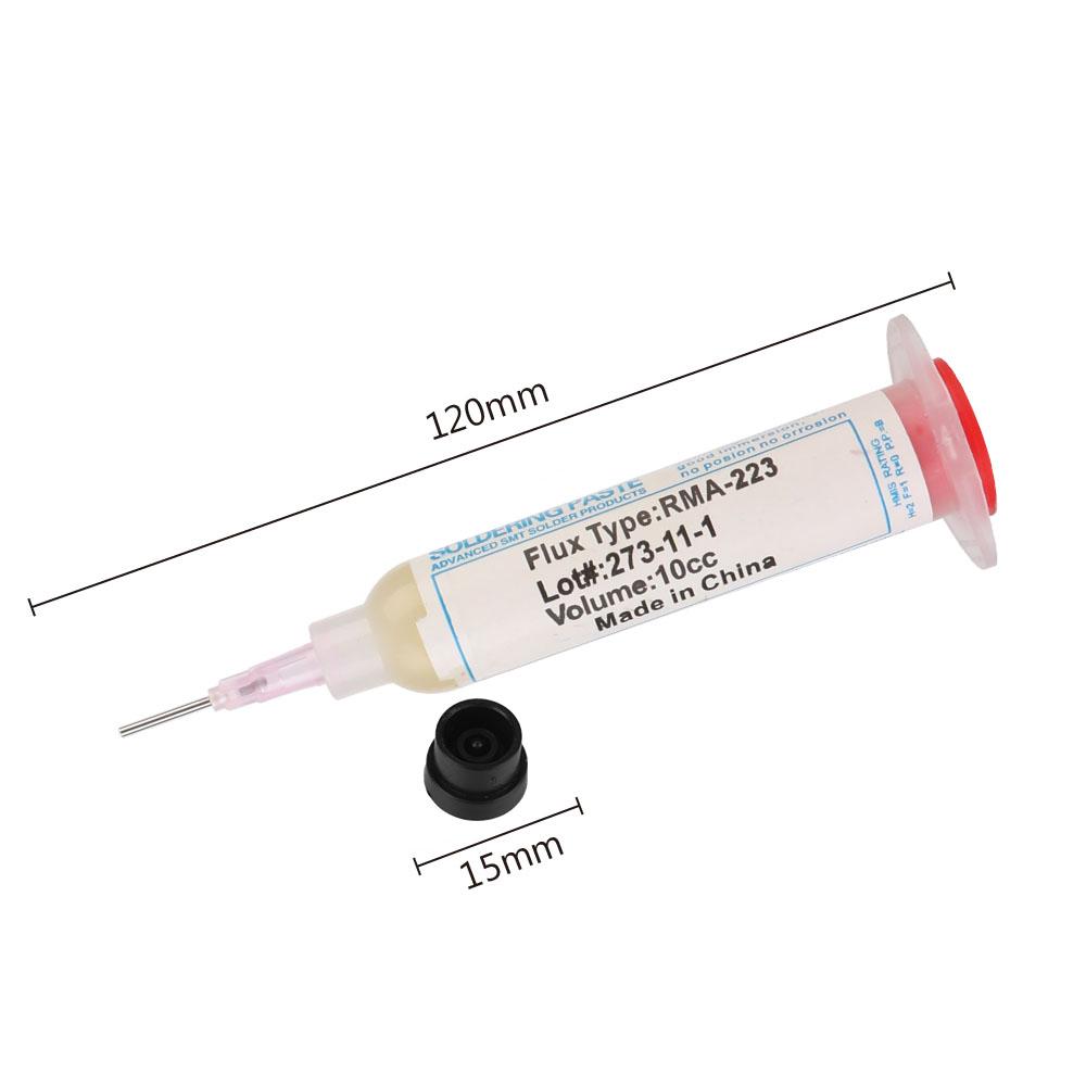 No-Clean Solder Paste 10cc Soldering Repair PCB IC Parts Welding Welding Advanced Oil Flux Grease RMA-223 Soldering Paste