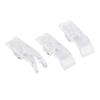 3 Pcs Sewing Machine Presser Foot Replacement for Designer Topaz 50 40 Sewing Machine Plastic Narrow Presser Feet