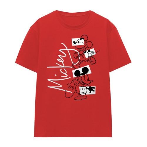 Disney Womens/Ladies Mickey Mouse Geometric Shapes T-Shirt