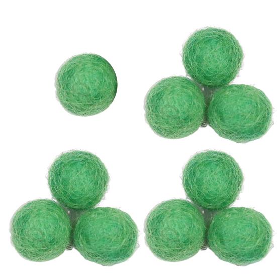 10 Stück 15mm Filzpompons Dekorativ Handgemacht Lustig Handgefertigt DIY Wollfilz