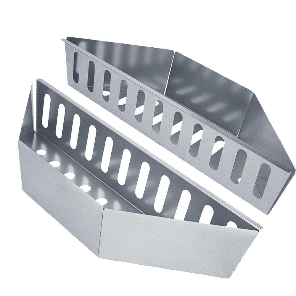 1/2PCS Outdoor Grill Accessory Charcoal Grill Basket Sawdust Smoke Basket  Outdoor Barbecue