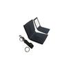 Coach 3 In 1 Wallet Gift Box Classic Monogram Print Canvas And Pebble Leather Card Holder Men Wallets Charcoal Denim CE549-QBTU9