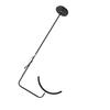 19in Half Moon Lamp Black LED Half Moon Floor Light for Beauty 50W