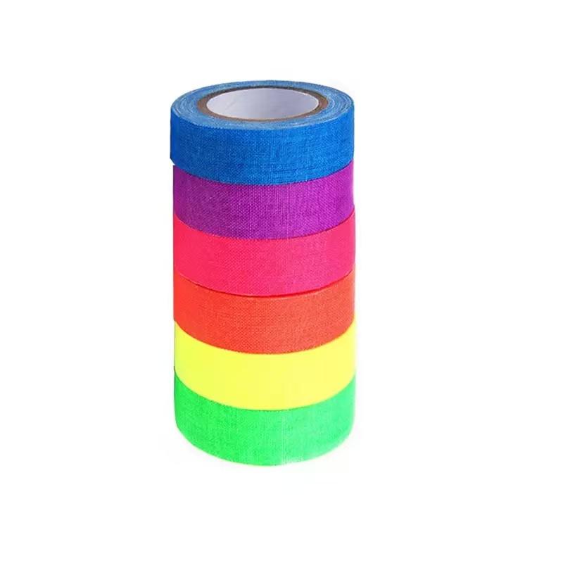 

6 рулонов разноцветной светящейся в темноте ленты, подходящей для праздничных подарков, DIY-декора, маркировочной ленты для письма, ленты-закладки для книг
