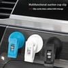Suction Cup Ticket Clip Car Window Sucker Clip Interior Portable Removable Holder For Sunshade Curtain Car Accessories