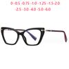 Blue Light Blocking Cat Eye Nearsighted Glasses For Women Spring Hinge  Prescription Spectacles Diopter 0 -0.5 -0.75 To -6.0