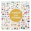 210Pcs Planning Stickers Cartoon Daily Notes With Festive Theme Creative Journaling Planning Stickers Paper Labels For Notebook