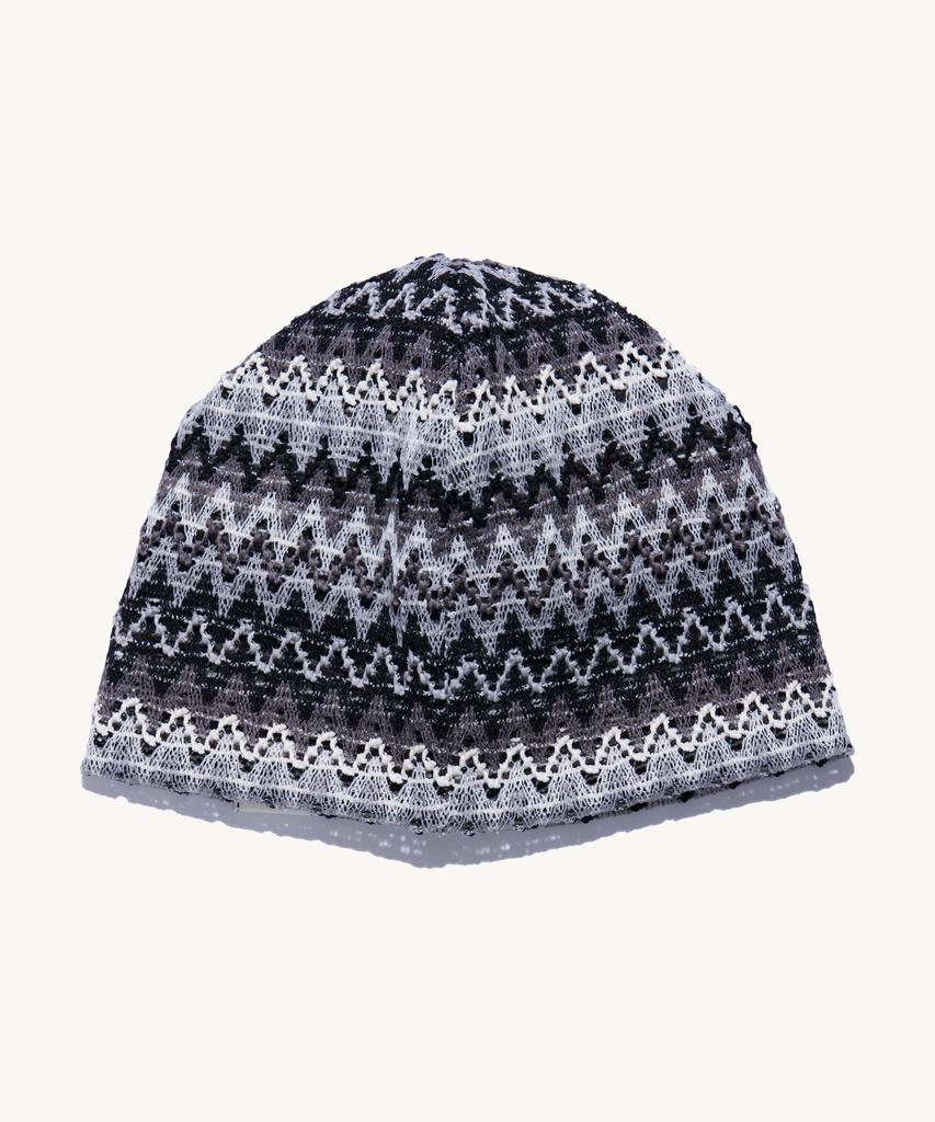 NOT NEW Summer Nn Label Pattern Beanie Black