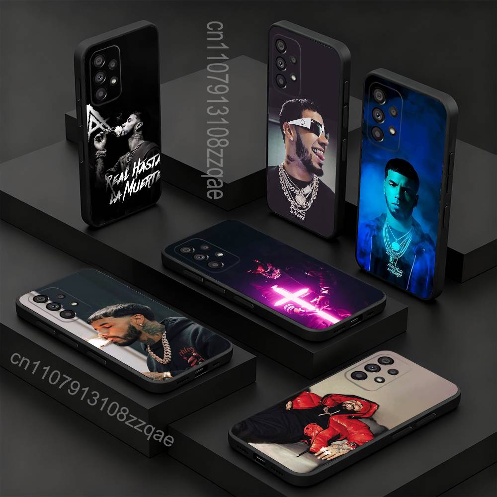Rapper A-Anuel AA Real Cool Phone Case For Samsung S 9,10,21,30,22,23,24,25,26,Ultra,Plus,Lite,FE,4,5G Black Soft Case