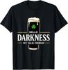 Witaj Ciemności Mój Stary Przyjaciel Irlandzkie Piwo St. T-shirt na Dzień Świętego Patryka