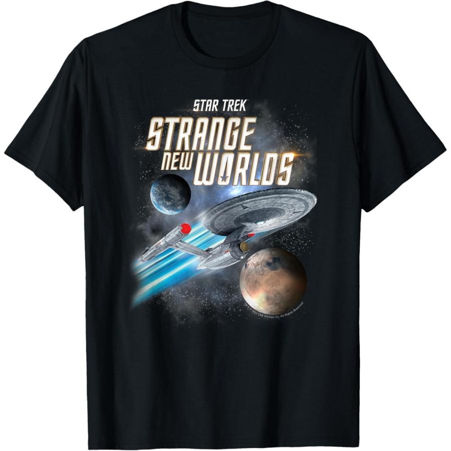 

Футболка Star Trek Strange New Worlds Enterprise(1) S чёрный