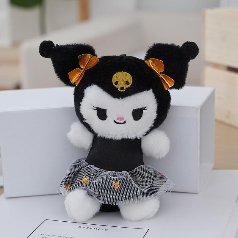 Adorable Sanrio Halloween Kuromi Plush Keychain Cute Melody Stuffed Toy Sanrio