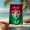 Custom Name Ultra-Soft Beach Towel with Fluminense FC Theme,Ideal for Pool - Camping, Diving - Perfect Travel Essential, Vibrant Beach Towel.