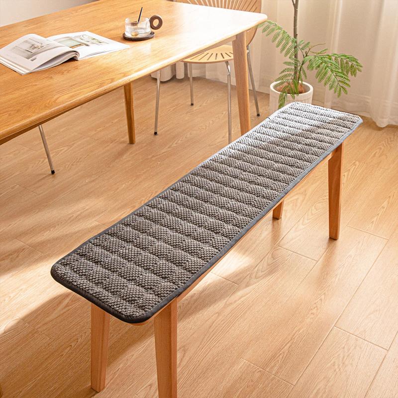 Thicken Long Bench Cushion Chair Mat Soft Seat Pat Non-Slip Wooden Bench Sofa Mat Stool Seat Pat Garden Patio Lounger Cushion